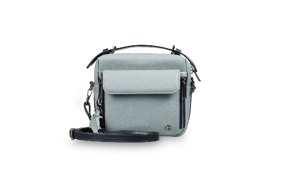 Женская сумка Shell Grey-Blue - Верфь, цвет серо-голубой - фото 1