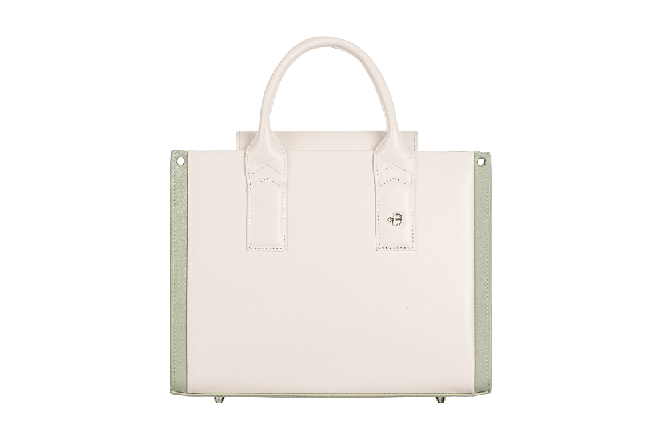 Женская сумка Tote Medium Mint-Ivory  Белый, Мятный - Верфь